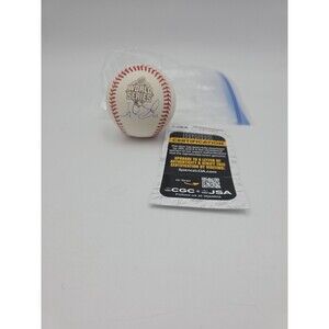 Gold World Series Rawlings JSA Noah Syndergaard Signed Baseball Mets